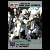 1990 Pro Set Super Bowl 160 #108 Dick Anderson