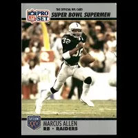 1990 Pro Set Super Bowl 160 #38 Marcus Allen