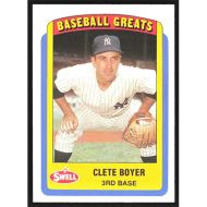 1990 Swell Baseball Greats #102 Clete Boyer