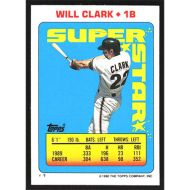 1990 Topps Stickers #1/163 W. Clark/T. Steinbach Superstar Backs/All-Star