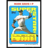 1990 Topps Stickers #31/114 M. Davis/V. Hayes Super Star Backs