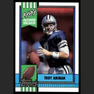 1990 Topps #3 Troy Aikman Record Breaker