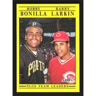 1991 Fleer #711 B. Bonilla/B. Larkin NLCS Team Leaders