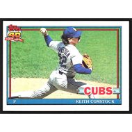 1991 Topps #337 Keith Comstock Error - Cubs Logo