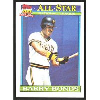 1991 Topps #401 Barry Bonds All-Star