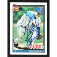 1991 Topps #501 Mike Bielecki Autographed