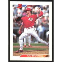 1992 Bowman #161 Tom Browning