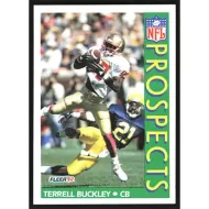 1992 Fleer #435 Terrell Buckley Prospects