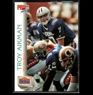 1992 Pro Set #401 Troy Aikman Pro Bowl