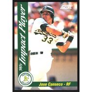 1992 Score Impact Players #52 Jose Canseco