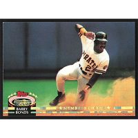 1992 Stadium Club #604 Barry Bonds Members Choice