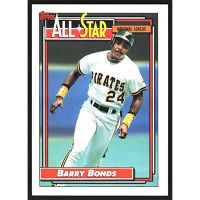 1992 Topps #390 Barry Bonds All-Star