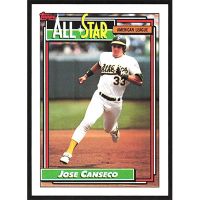 1992 Topps #401 Jose Canseco All-Star