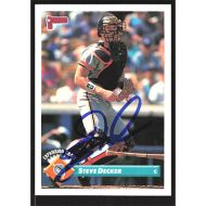 1993 Donruss #768 Steve Decker Autographed