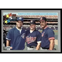 1993 Fleer #357 R. Alomar/C. Knoblauch/C. Baerga Super Star Special