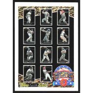 1993 Topps Black Gold #C2 B. Bonds/W. Clark/D. Daulton/A. Dawson/D. DeShields/T. Glavine/M. Grissom/T. Gwynn/E. Karros/R. Lankford/B. Larkin Winner Exchange - UER - 1-11 Pictured