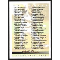 1993 Upper Deck #315 Will Clark Checklist