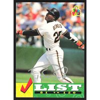 1994 Fun Pack #237 Barry Bonds Checklist