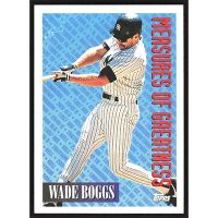 1994 Topps #603 Wade Boggs Measures of Greatness