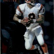 1996 Select Certified #124 Jeff Blake Silver Spirals