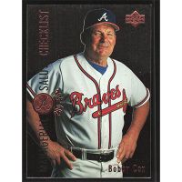 1996 Upper Deck #477 Bobby Cox Managerial Salute Checklist