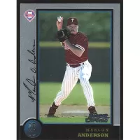 1998 Bowman Chrome #436 Marlon Anderson