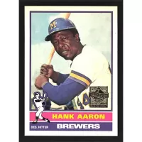 2000 Topps Aaron #23 Hank Aaron 1976