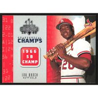 2003 Donruss Champions Statistical Champs #SC-15 Lou Brock