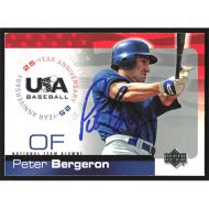 2004 USA Baseball 25th Anniversary #USA-15 Peter Bergeron Autographed