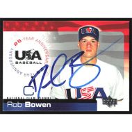 2004 USA Baseball 25th Anniversary #USA-23 Rob Bowen Autographed