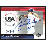 2004 USA Baseball 25th Anniversary #USA-30 Chris Burke Autographed