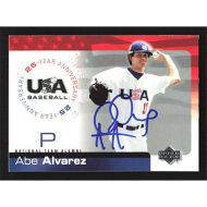 2004 USA Baseball 25th Anniversary #USA-4 Abe Alvarez Autographed