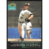 2004 Upper Deck First Pitch #262 Josh Beckett Season Highlights Checklist