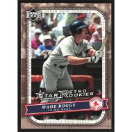 2005 Upper Deck Classics #129 Wade Boggs Retro Star Rookies