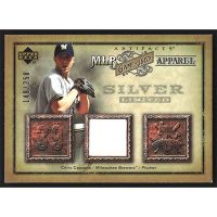 2006 Artifacts MLB Game-Used Apparel Silver Limited #MLB-CS Chris Capuano Jersey