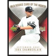 2007 Upper Deck MLB Rookie Card of the Month #ROM-6 Joba Chamberlain