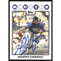 2008 Topps Team Set #COL13 Manny Corpas Autographed