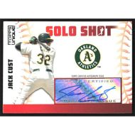 2009 Topps Unique Solo Shots Autographs #SSA-JCU Jack Cust Autographed