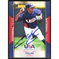 2009 USA Baseball #USA-2 Christian Colon Autographed