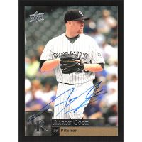 2009 Upper Deck #624 Aaron Cook Autographed