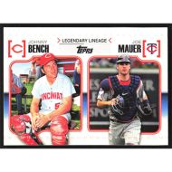 2010 Topps Legendary Lineage #LL-31 J. Bench/J. Mauer