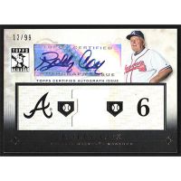 2010 Topps Tribute Autograph Relics #TAR-BC2 Bobby Cox Jersey Autographed