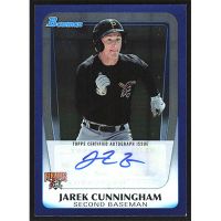 2011 Bowman Draft Prospects Autographs Blue #BPA-JC Jarek Cunningham Autographed