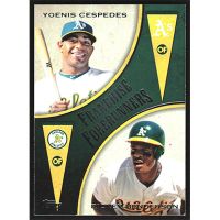 2013 Topps Update Franchise Forerunners #FF-9 Y. Cespedes/R. Henderson