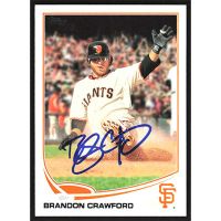 2013 Topps #73 Brandon Crawford Autographed