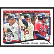 2014 Topps #237 M. Cuddyer/C. Johnson/F. Freeman League Leaders