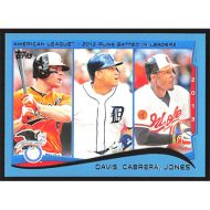 2014 Topps Wal-Mart Blue #153 C. Davis/M. Cabrera/A. Jones League Leaders