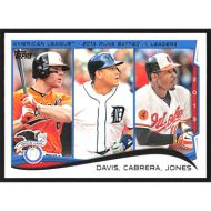 2014 Topps #153 C. Davis/M. Cabrera/A. Jones League Leaders