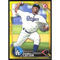 2016 Bowman Prospects Yellow #BP26 Jharel Cotton