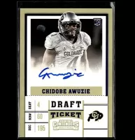 2017 Panini Contenders Draft Picks #150 Chidobe Awuzie Autographed